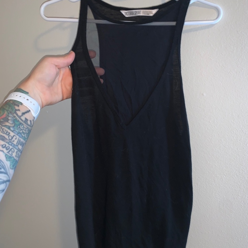 Victoria Sport black mesh workout top
